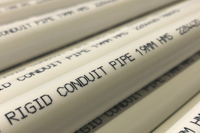 Codificação industrial em canos de PVC — FortJet